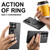 Samsung Galaxy S24+ 5G Suteni G3 Oil Wax 360 Rotation Holder MagSafe Back Phone Case - Black