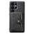 Samsung Galaxy S25 Ultra 5G Suteni M4 Magnetic Card Bag MagSafe Leather Phone Case - Black