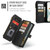 Google Pixel 9a CaseMe C30 Card Slots Zipper Wallet Leather Phone Case - Black Google Pixel 9a CaseMe C30 Card Slots Zipper Wallet Leather Phone Case - Black