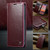 iPhone 16 Plus CaseMe 003 Crazy Horse Texture Flip Leather Phone Case - Red iPhone 16 Plus CaseMe 003 Crazy Horse Texture Flip Leather Phone Case - Red