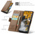 Samsung Galaxy A06 CaseMe 023 Butterfly Buckle Litchi Texture RFID Anti-theft Leather Phone Case - Brown