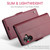 Samsung Galaxy A06 CaseMe 023 Butterfly Buckle Litchi Texture RFID Anti-theft Leather Phone Case - Red
