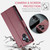 Samsung Galaxy A06 CaseMe 023 Butterfly Buckle Litchi Texture RFID Anti-theft Leather Phone Case - Red