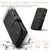 Samsung Galaxy A15 CaseMe C30 Card Slots Zipper Wallet Leather Phone Case - Black