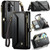 Samsung Galaxy A36 CaseMe C36 Card Slots Zipper Wallet RFID Anti-theft Leather Phone Case - Black