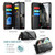 Samsung Galaxy A36 CaseMe C36 Card Slots Zipper Wallet RFID Anti-theft Leather Phone Case - Black