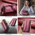 Samsung Galaxy A56 5G CaseMe C36 Card Slots Zipper Wallet RFID Anti-theft Leather Phone Case - Red
