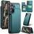 Samsung Galaxy S24 FE 5G CaseMe C22 Card Slots Holder RFID Anti-theft Phone Case - Green