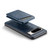 Google Pixel 8 Pro Fierre Shann Cowhide Vertical Flip Magnetic Card Holder Phone Case - Blue