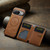 Google Pixel 9 / 9 Pro Fierre Shann Cowhide Horizontal Flip Magnetic Card Holder Phone Case - Brown