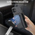 iPhone 11 Pro Max Fierre Shann Oil Wax Cow Leather Card Holder Back Phone Case - Black