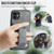 iPhone 11 Pro Max Fierre Shann Oil Wax Cow Leather Card Holder Back Phone Case - Grey