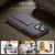 iPhone 15 Pro Max Fierre Shann Oil Wax Cow Leather Holder Back Phone Case - Purple