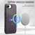 iPhone 16e Fierre Shann Cowhide Vertical Flip Magnetic Card Holder Phone Case - Purple