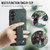 Samsung Galaxy A13 5G Fierre Shann Oil Wax Cow Leather Card Holder Back Phone Case - Green