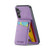 Samsung Galaxy A15 Fierre Shann Crazy Horse Card Holder Back Cover PU Phone Case - Purple Samsung Galaxy A15 Fierre Shann Crazy Horse Card Holder Back Cover PU Phone Case - Purple