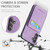 Samsung Galaxy A15 Fierre Shann Crazy Horse Card Holder Back Cover PU Phone Case - Purple Samsung Galaxy A15 Fierre Shann Crazy Horse Card Holder Back Cover PU Phone Case - Purple