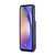 Samsung Galaxy A34 5G Fierre Shann Crazy Horse Card Holder Back Cover PU Phone Case - Purple