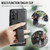 Samsung Galaxy A52 5G/4G Fierre Shann Oil Wax Cow Leather Card Holder Back Phone Case - Black