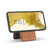 Samsung Galaxy S22+ 5G Fierre Shann Cowhide Vertical Flip Magnetic Card Holder Phone Case - Brown