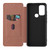 Motorola Edge 2021 Carbon Fiber Texture Horizontal Flip TPU + PC + PU Leather Case with Card Slot - Brown