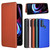 Motorola Edge 2021 Carbon Fiber Texture Horizontal Flip TPU + PC + PU Leather Case with Card Slot - Brown