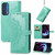 Motorola Edge 2021 Mandala Embossing Pattern Horizontal Flip Leather Case with Holder & Card Slots & Wallet & Lanyard - Green