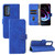 Motorola Edge 2021 Solid Color Skin Feel Magnetic Buckle Horizontal Flip PU Leather Case with Holder & Card Slots & Wallet - Blue