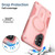 Samsung Galaxy A36 / A56 5G Armor MagSafe Holder PC Hybrid TPU Phone Case - Pink Samsung Galaxy A36 / A56 5G Armor MagSafe Holder PC Hybrid TPU Phone Case - Pink