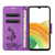 Samsung Galaxy A36 / A56 5G Butterfly Embossed Flip Leather Phone Case - Purple