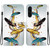 Samsung Galaxy A36 / A56 5G Crystal Texture Colored Drawing Leather Phone Case - Gold Butterfly Feathers