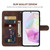 Samsung Galaxy A36 / A56 5G Skin Feel Geometric Lines Leather Phone Case - Brown