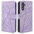 Samsung Galaxy A36 / A56 5G Skin Feel Geometric Lines Leather Phone Case - Purple