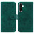 Samsung Galaxy A36 5G / A56 5G Butterfly Rose Embossed Leather Phone Case - Green