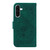 Samsung Galaxy A36 5G / A56 5G Butterfly Rose Embossed Leather Phone Case - Green