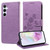 Samsung Galaxy A36 5G / A56 5G Embossed Butterfly Flowers Leather Phone Case - Purple