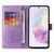 Samsung Galaxy A36 5G / A56 5G Embossed Butterfly Flowers Leather Phone Case - Purple
