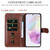 Samsung Galaxy A36 5G / A56 5G Fashion Calf Texture Zipper Leather Phone Case - Brown