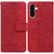 Samsung Galaxy A36 5G / A56 5G Geometric Embossed Leather Phone Case - Red