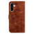 Samsung Galaxy A36 5G / A56 5G Lily Embossed Leather Phone Case - Brown
