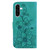 Samsung Galaxy A36 5G / A56 5G Lily Embossed Leather Phone Case - Green