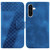 Samsung Galaxy A36 5G / A56 5G Seven-shaped Embossed Leather Phone Case - Blue