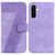 Samsung Galaxy A36 5G / A56 5G Seven-shaped Embossed Leather Phone Case - Purple