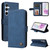 Samsung Galaxy A36 5G / A56 5G Skin Feel Life Tree Metal Button Leather Phone Case - Blue