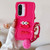 Samsung Galaxy A36 5G / A56 Cartoon Sausage Mouth TPU Phone Case with Bead Chain - Red