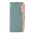 Samsung Galaxy A36 5G ABEEL Color Block Magnetic RFID Leather Phone Case - Cyan-Pink