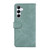 Samsung Galaxy A36 5G ABEEL Color Block Magnetic RFID Leather Phone Case - Cyan-Pink