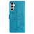 Samsung Galaxy A36 5G Butterflies and Flowers Leather Phone Case - Blue