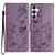 Samsung Galaxy A36 5G Butterflies and Flowers Leather Phone Case - Purple
