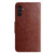 Samsung Galaxy A36 5G Butterfly Flower Pattern Flip Leather Phone Case - Brown Samsung Galaxy A36 5G Butterfly Flower Pattern Flip Leather Phone Case - Brown